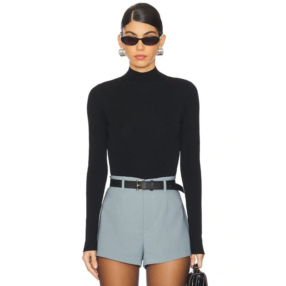 ALL THE WAYS Amerie Bodysuit in Black Small New with Tags Womens